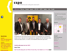 Tablet Screenshot of cspo.ch